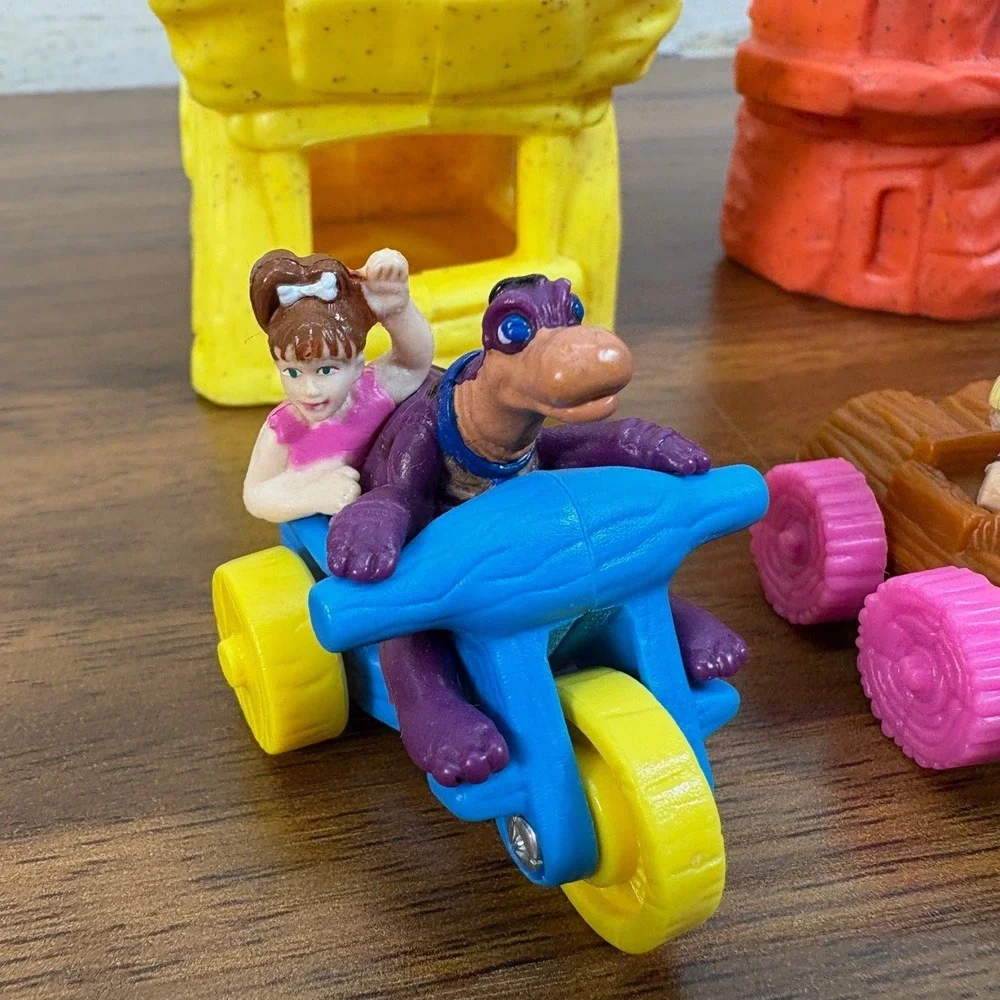 Vintage 1993 McDonald's Flintstones Happy Meal‎ Toys Complete Set Of 5
